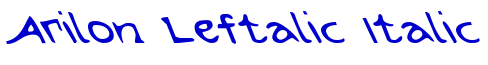 Arilon Leftalic Italic 字体